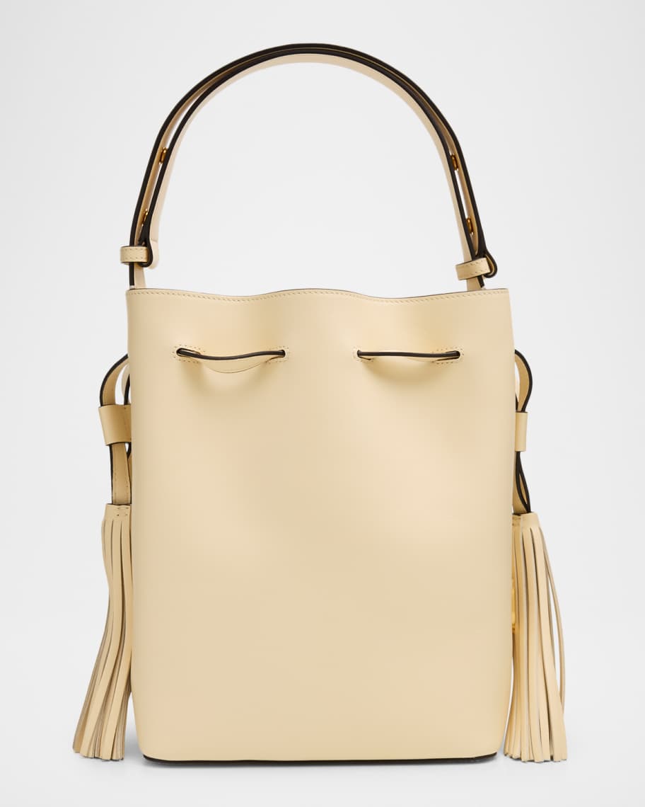 Valentino Garavani So Seau Tassel Leather Bucket Bag | Neiman Marcus