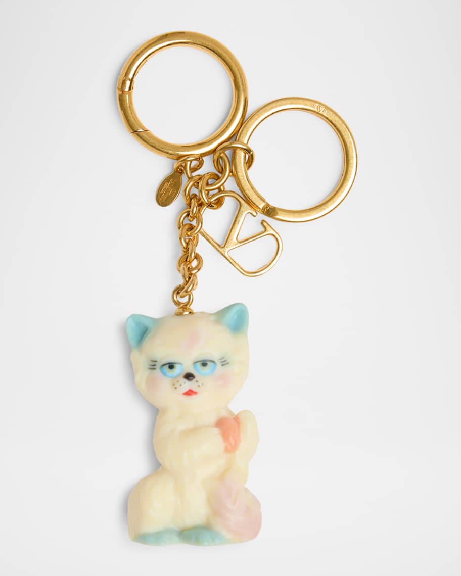 ショルダーバッグ・ポシェット Valentino Garavani Multicolor Nylon Le Chat De La Maison Clu Valentino Garavani Le Chat De La Maison Nylon Bag Charm With