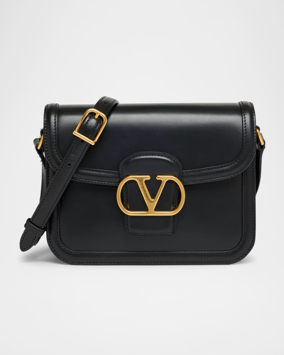 Valentino Garavani 9 to 5 Small Leather Shoulder Bag | Neiman Marcus