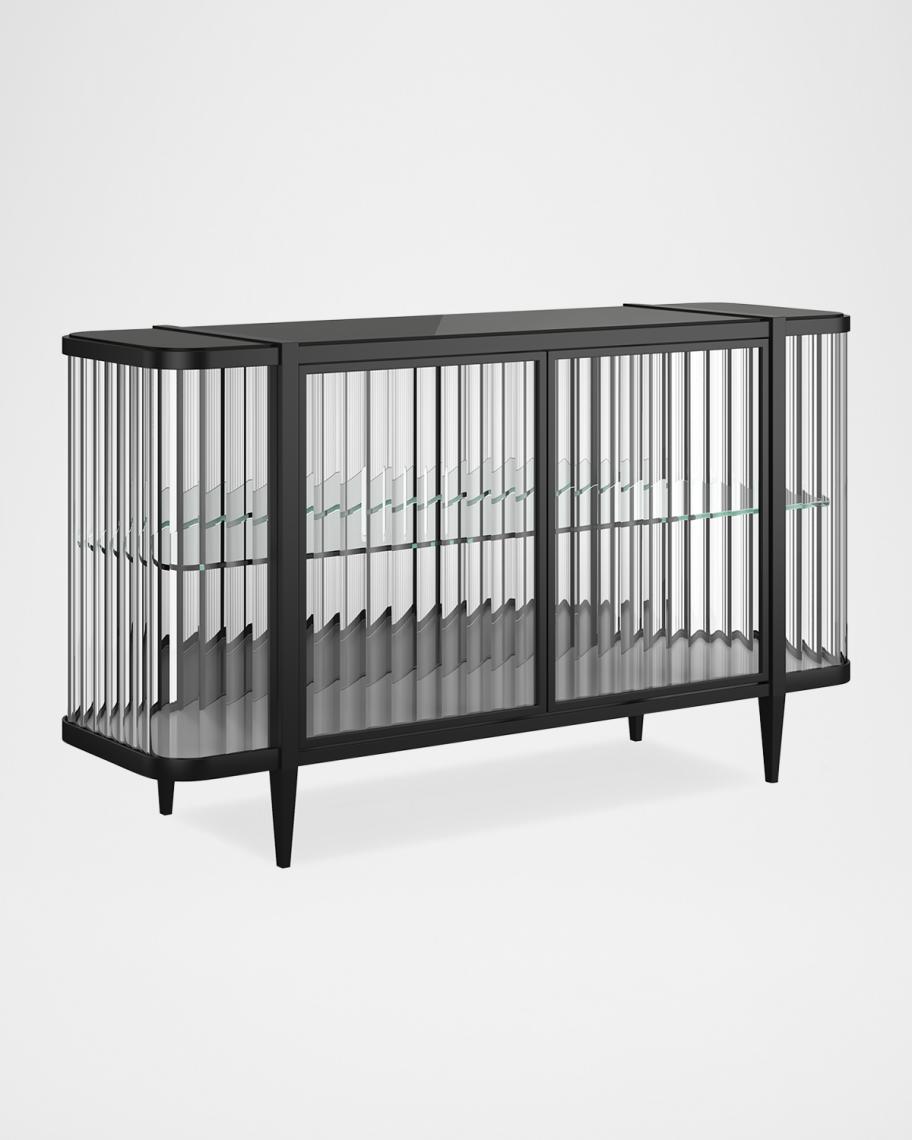 Caracole Stop and Stare Console, Brushed Deep Bronze | Neiman Marcus