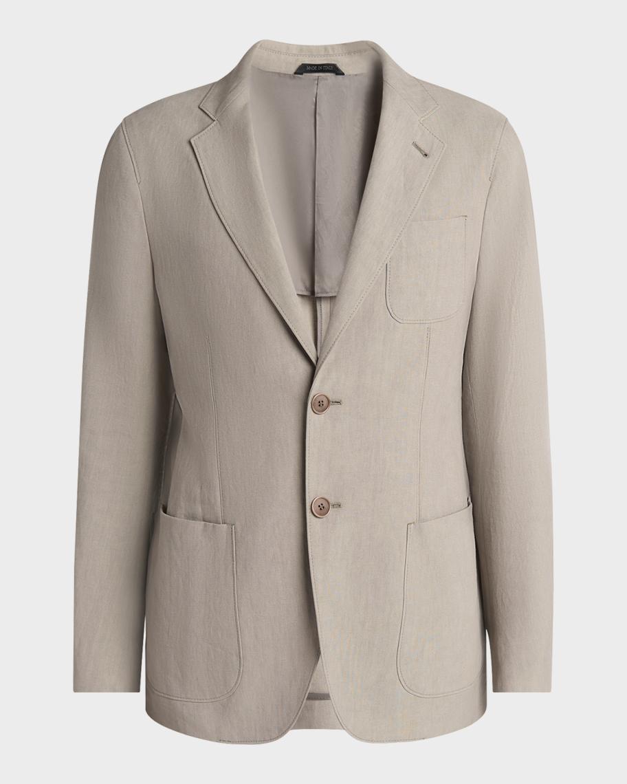 Giorgio Armani Men's Linen Upton Jacket | Neiman Marcus