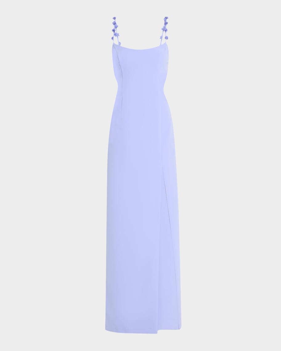 liv foster one shoulder cutout dress $395 Liv Foster Women Orange One-Shoulder Twill Cutout Gown Dress 8
