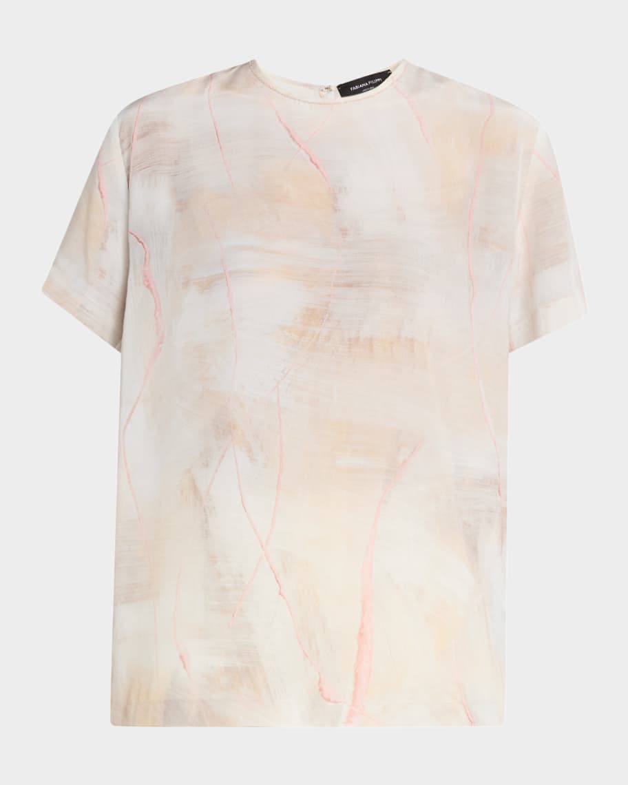 Tシャツ・カットソー FABIANA FILIPPI Women Tops JED265F278 L1891259 Beige Jersey T-shirt, white for Women | Fabiana Filippi®