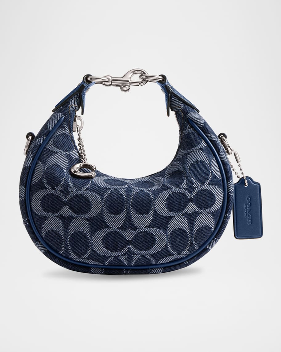 Coach Jonie Signature Washed Denim Top-Handle Bag | Neiman Marcus