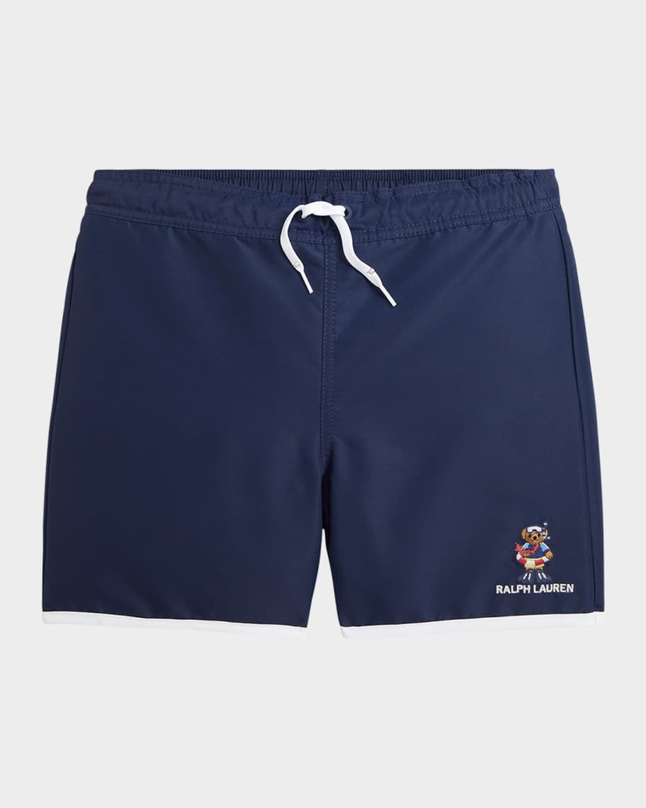 Ralph Lauren Childrenswear Boy's Polo Embroidered Swim