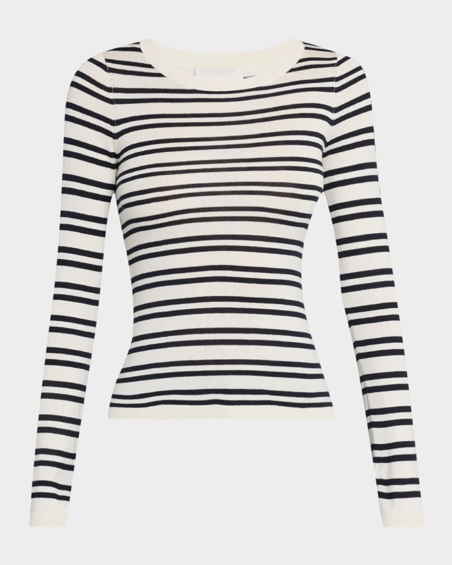 トップス 00s archive patterned second skin tops TWP Striped Second Skin Top | Neiman Marcus