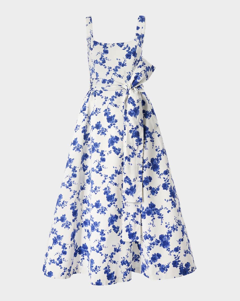 Carolina S S V Neck Midi Dress Sweet Lavender