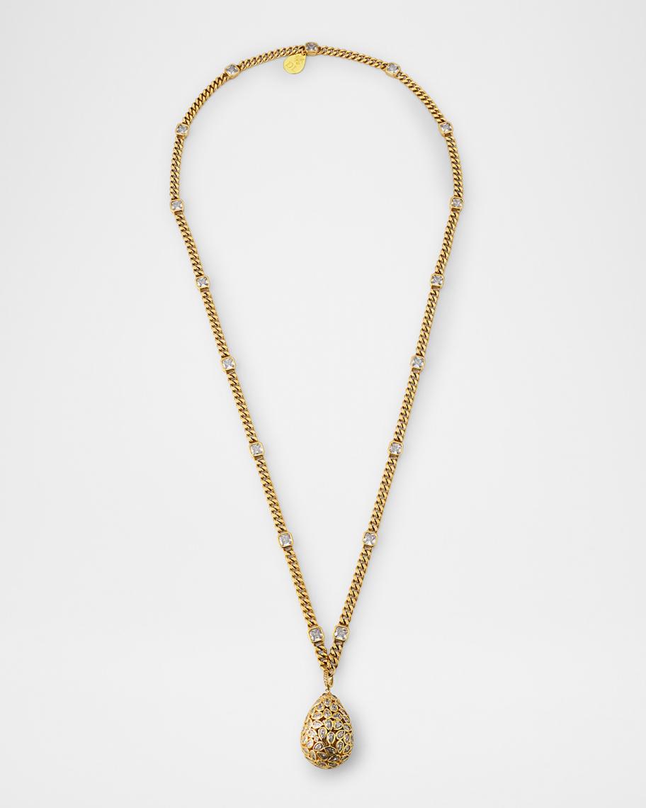 Devon Leigh Alexandrite Drop Chain Necklace with Crystal Stations ...