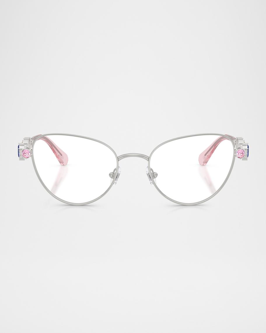 SWAROVSKI SK1024 Metal Cat-Eye Optical Glasses | Neiman Marcus