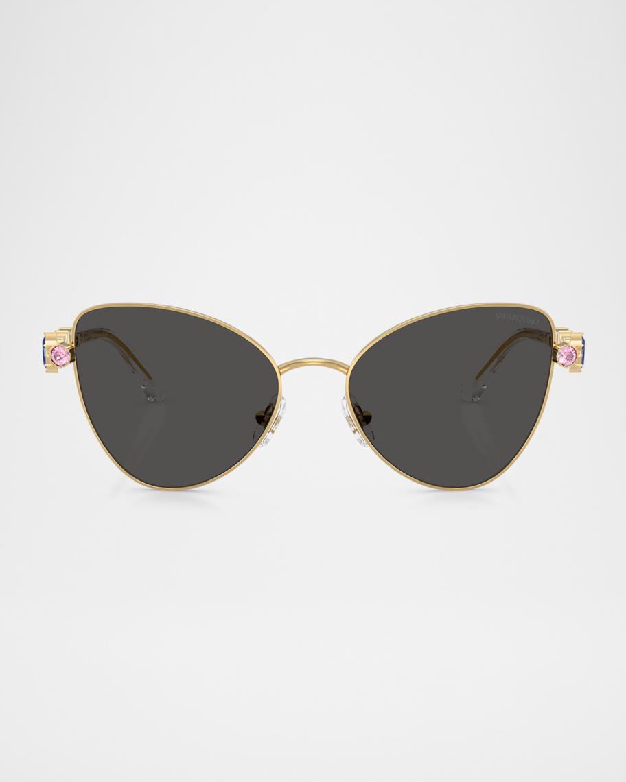 Swarovski SK7034 Butterfly Crystalized Sunglasses | Neiman Marcus