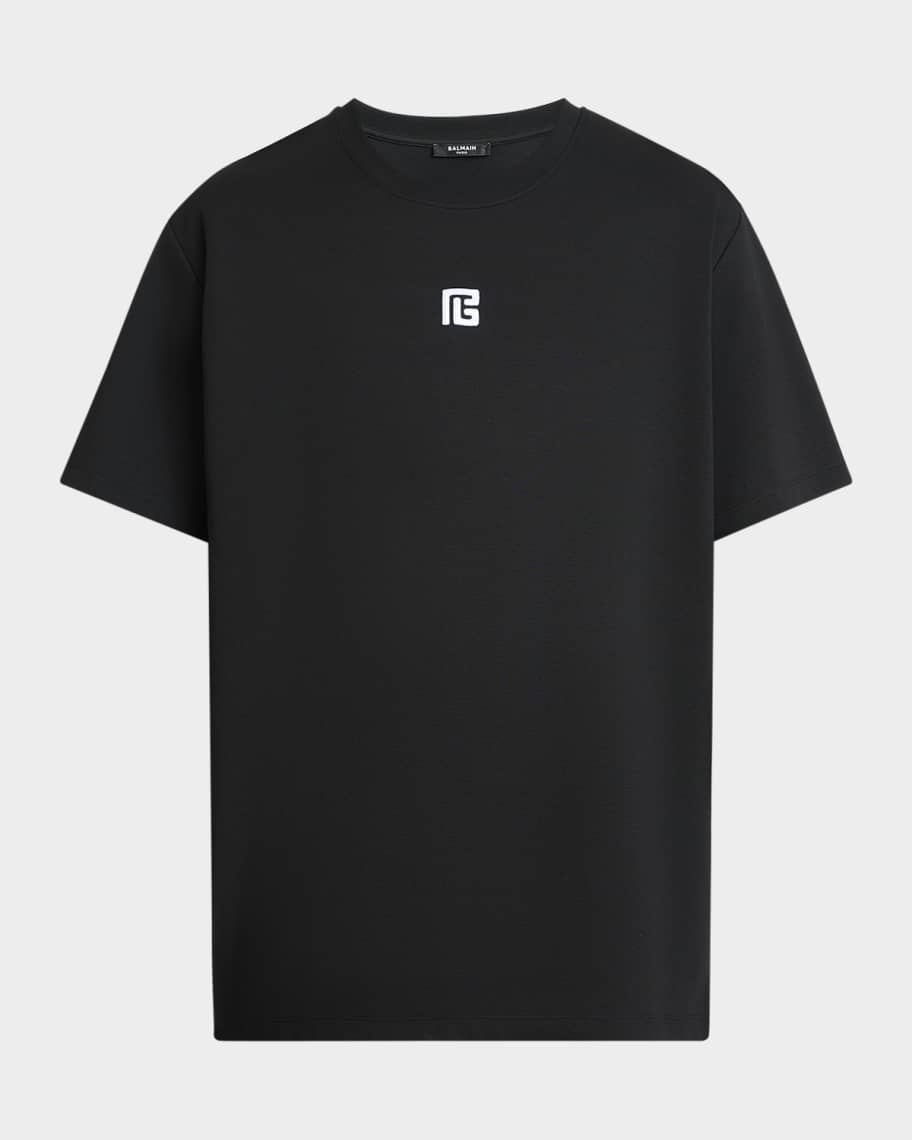 Tシャツ・カットソー Balmain T-Shirt With Logo T-shirt with flocked Balmain Letter logo - Men | BALMAIN