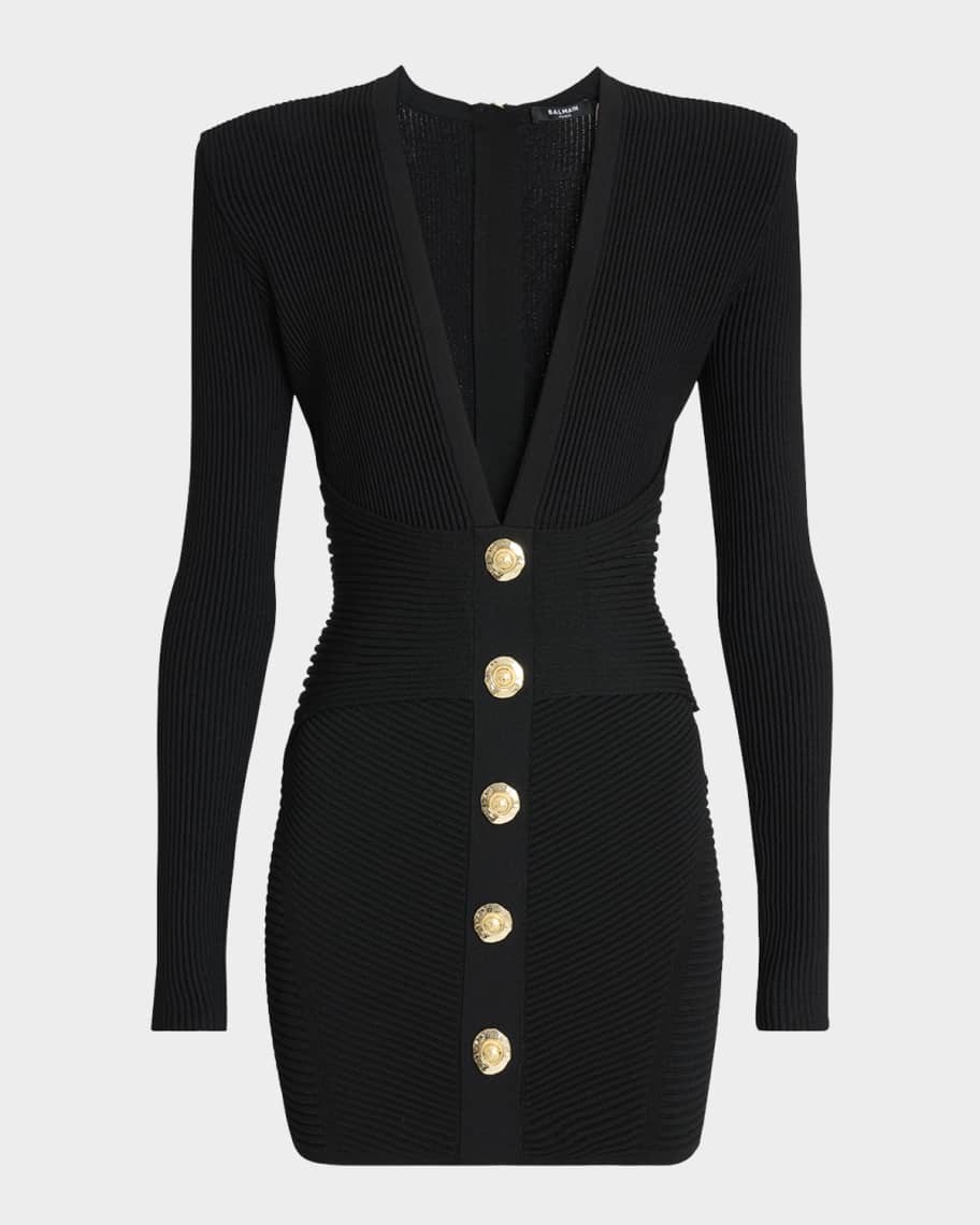 【関税込み】Balmain ミディアムドレス Balmain ツイード ミニドレス | ブルー | FARFETCH JP