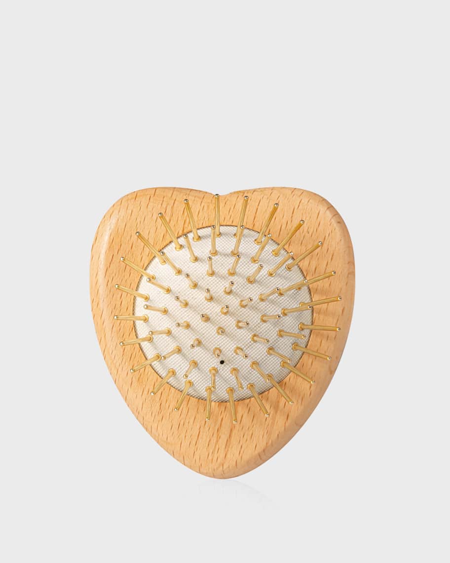 ヘアブラシ・コーム SNOW FOX Love Heart Wooden Edition SNOW FOX Gua Sha Hair and Scalp Brush Love Heart Wooden