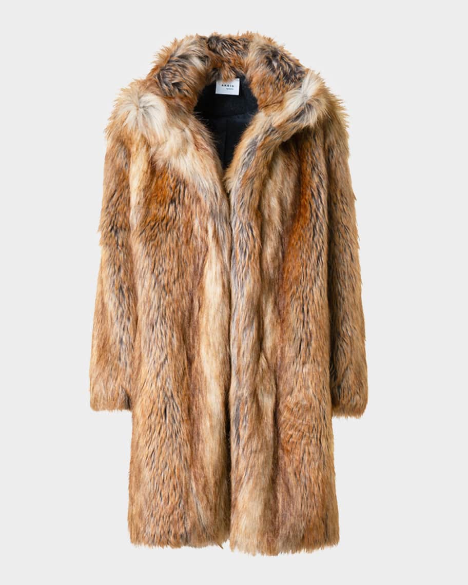Akris punto Faux-Fur Coat | Neiman Marcus
