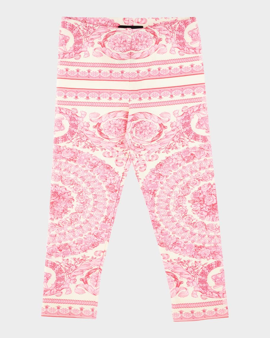 VERSACE 服 レディース Barocco mid-rise leggings 699032 Barocco mid-rise leggings in multicoloured - Versace | Mytheresa