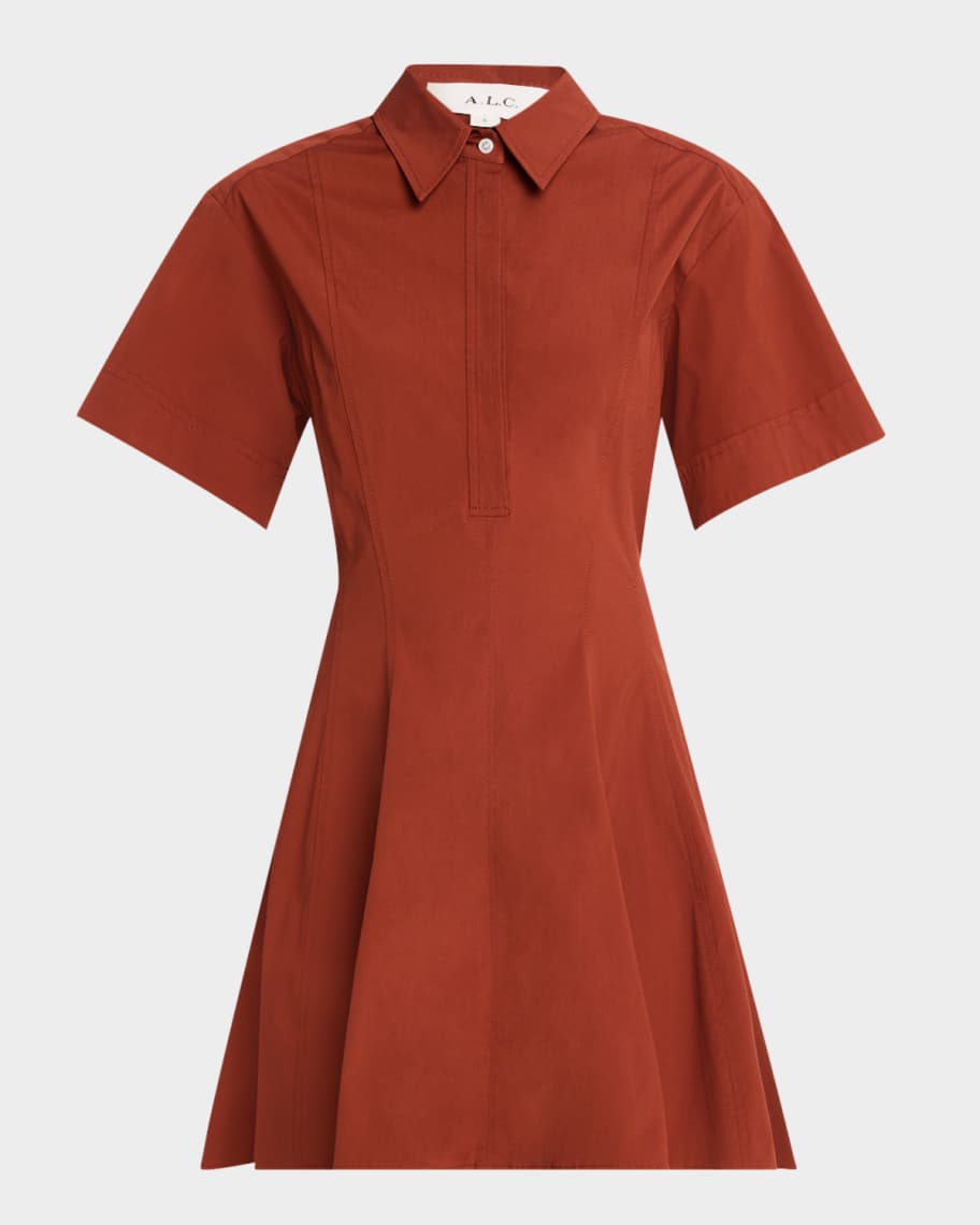 A.L.C. Dell Short-Sleeve Mini Dress | Neiman Marcus