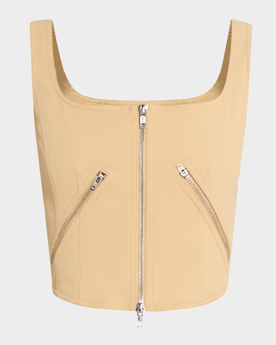 A.L.C. Dea Zip Corset Top | Neiman Marcus