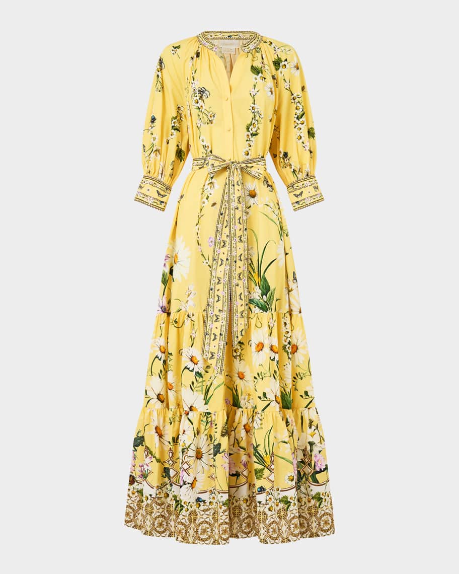 knee length dresses for ladies Calantha V-Neck Floral Maxi Dress main image 1