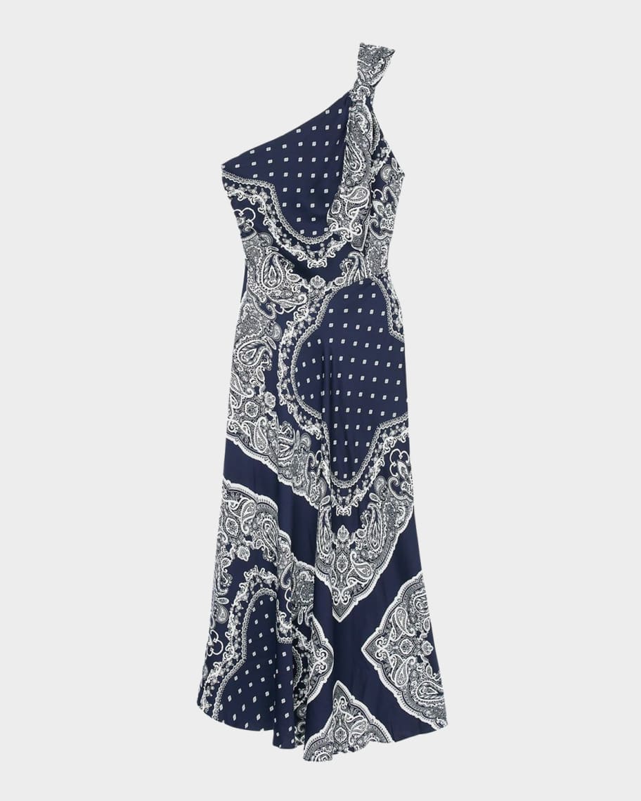 Sandro Orlana Asymmetric Maxi Dress | Neiman Marcus