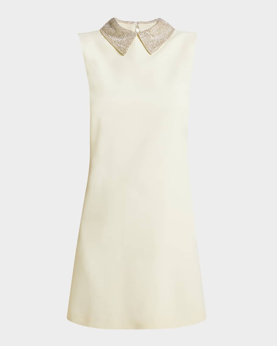 【送料&関税込】Versace Mini Dress Enver Satin VERSACE - Envers Satin Cut Out Mini Dress Versace