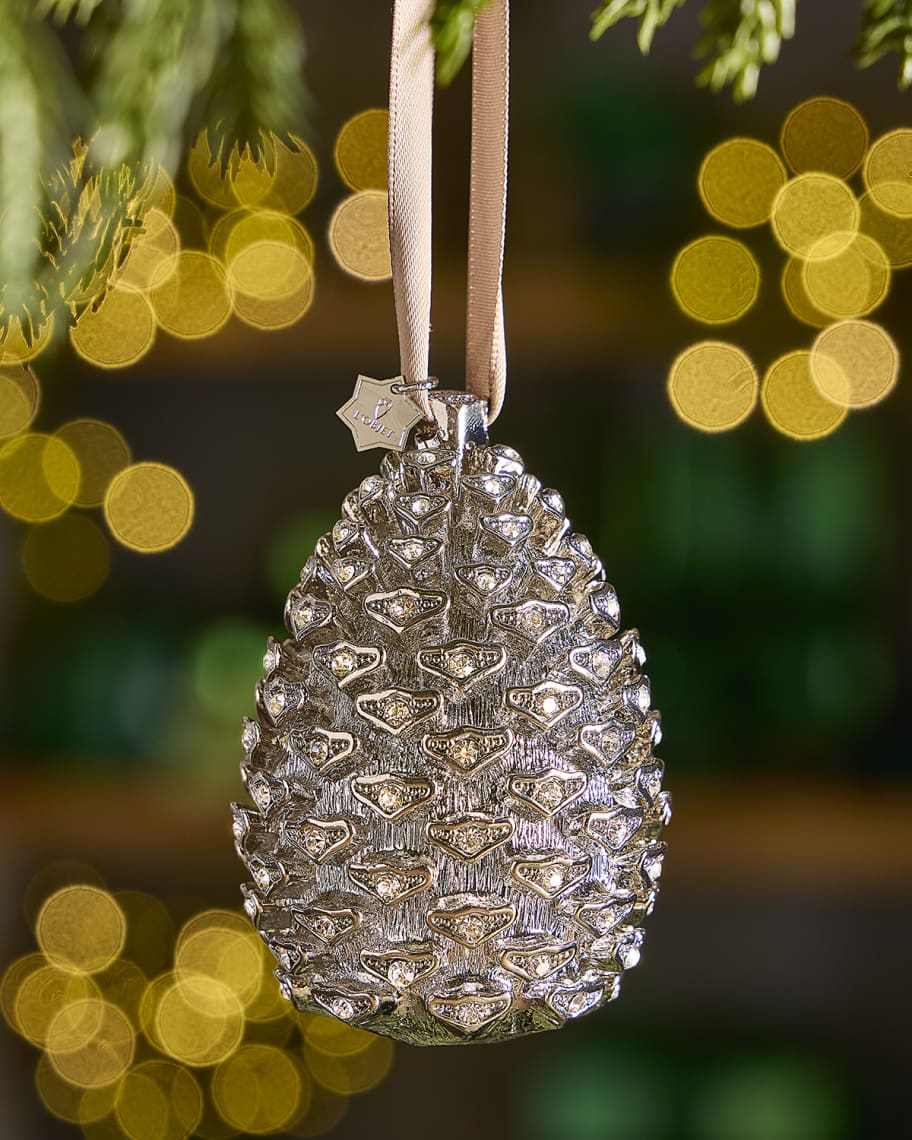 L'Objet Pinecone Christmas Ornament with Swarovski® Crystals | Neiman ...