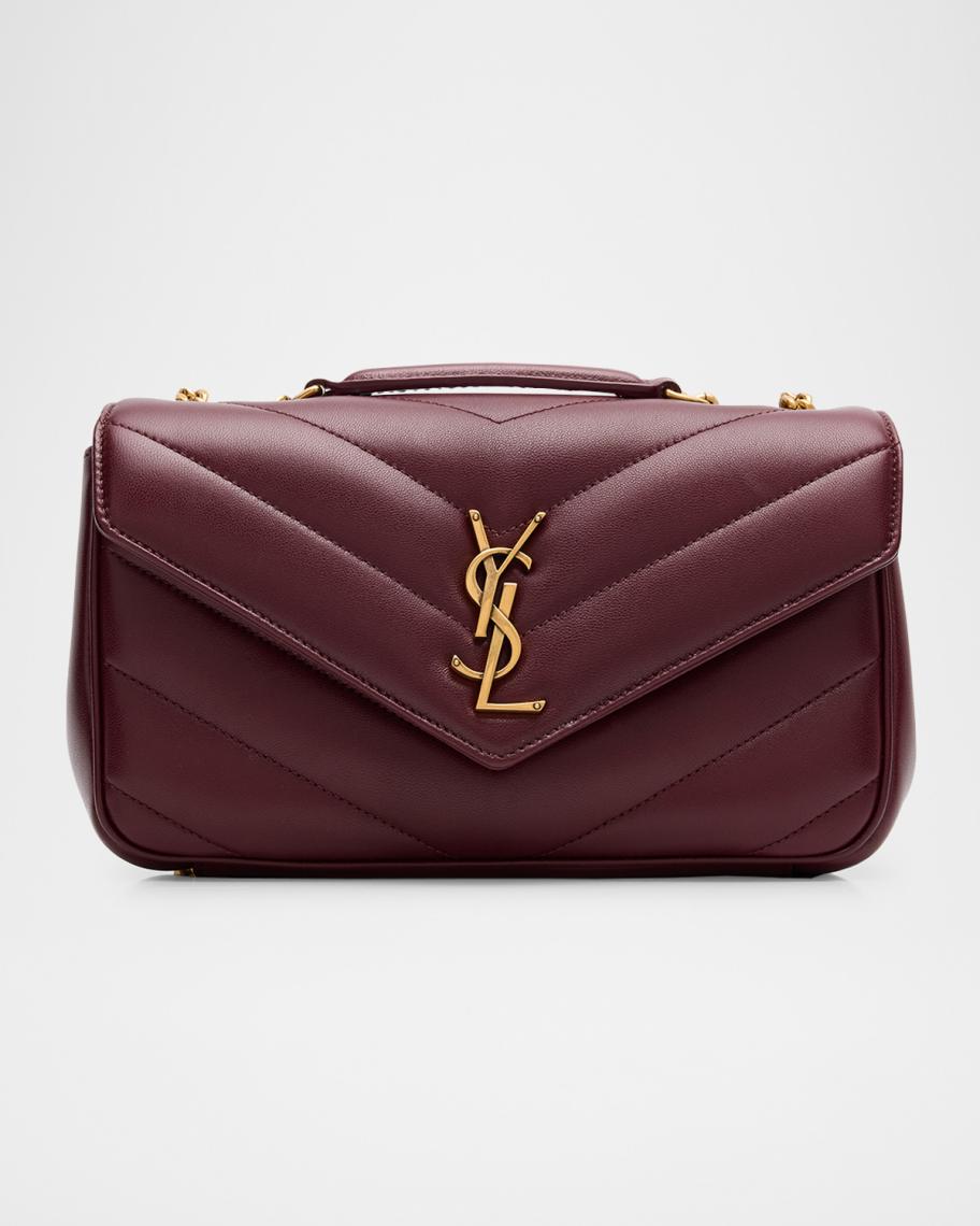 Loulou Small YSL Shoulder Bag in Quilted Leather 