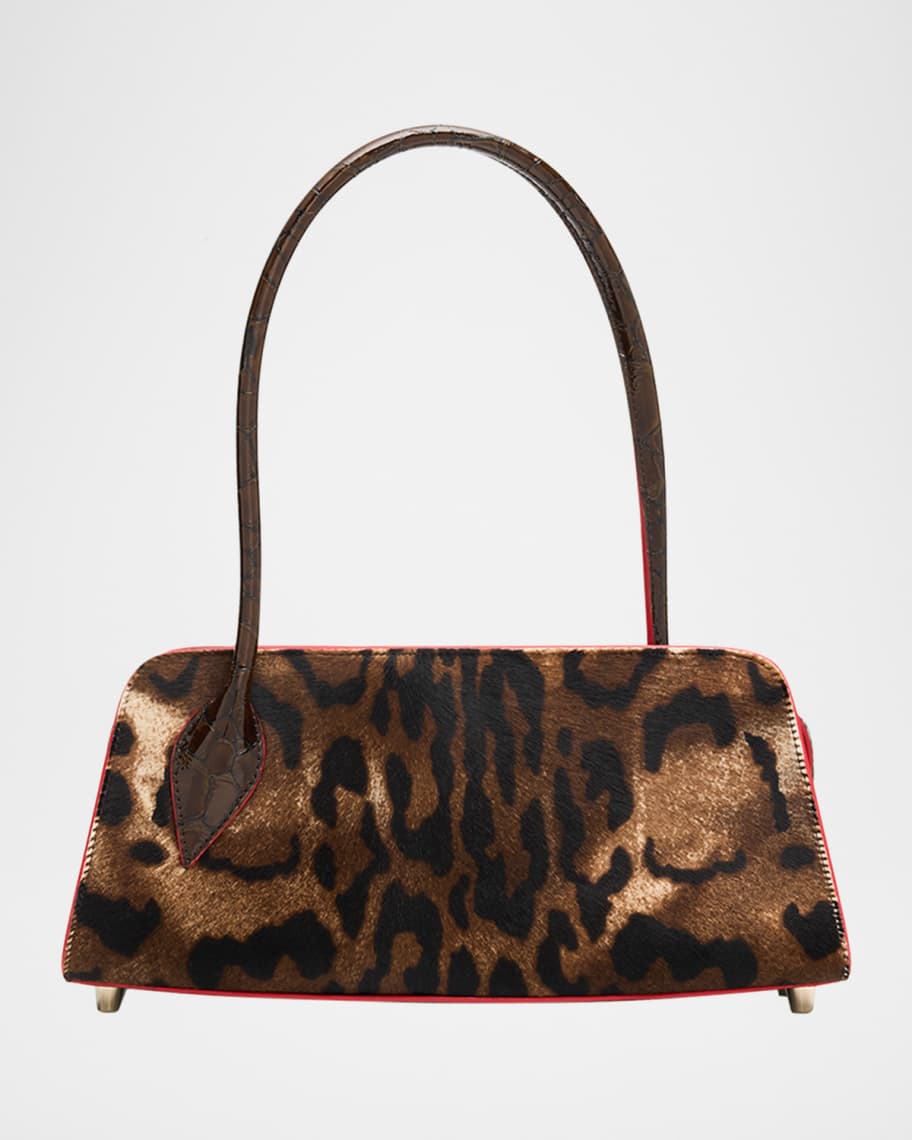 Christian Louboutin Eloise Top-Handle Bag in Croc-Embossed Leather