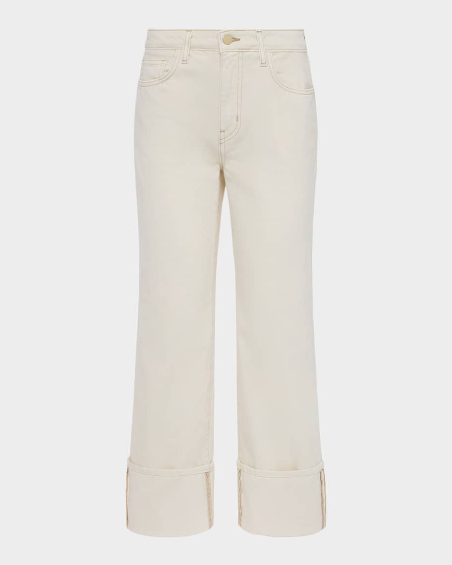 L'Agence Leighton Ultra-High Rise Cuffed Stovepipe Jeans
