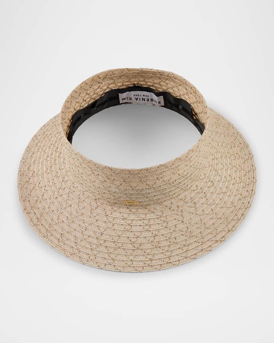 Eugenia Kim Kayla Vented Hemp Visor | Neiman Marcus