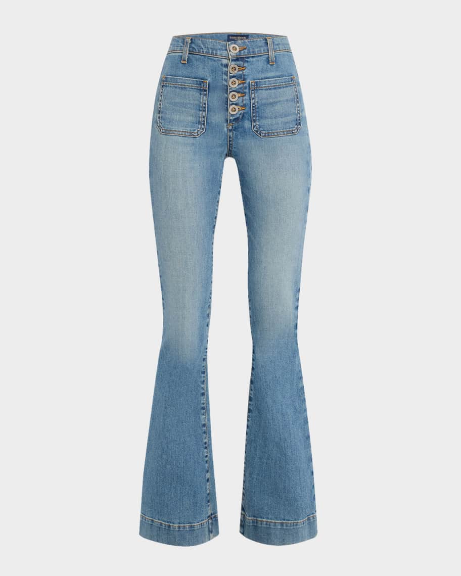 Cindy High-Rise Flare Jean Light Wash - Ramy Brook