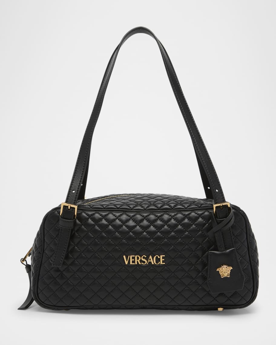 Versace La Medusa Medium Quilted Leather Shoulder Bag