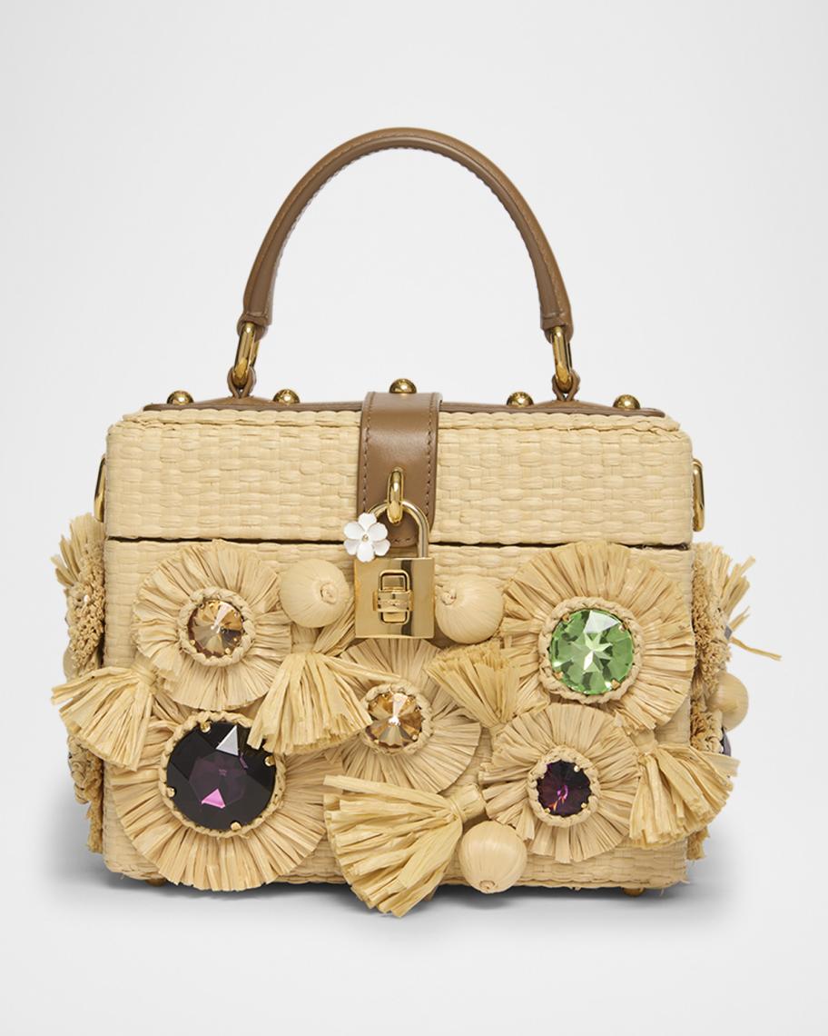 Dolce & Gabbana White Leather Fringe Bag