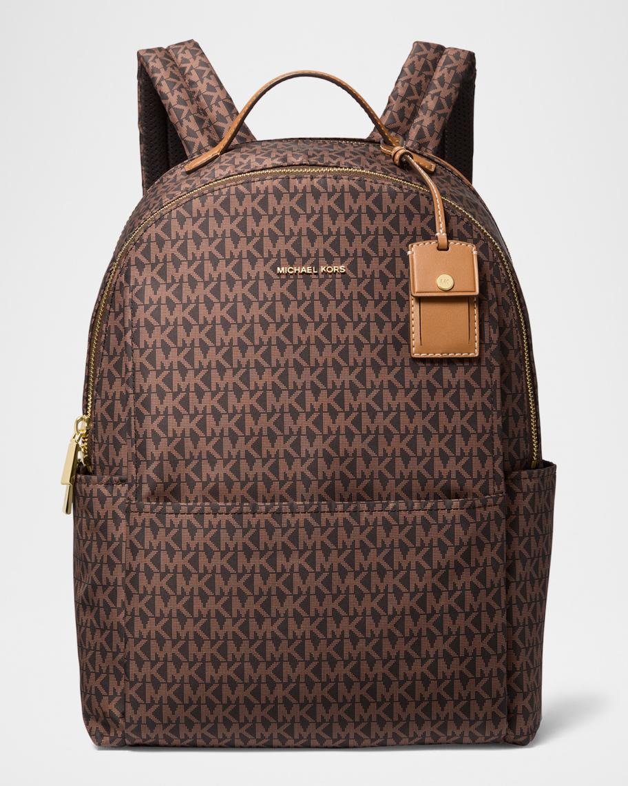 MICHAEL Michael Kors Sable Large Signature Logo Backpack  display picture 1