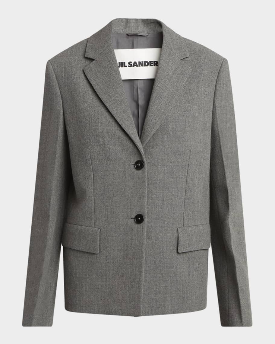 ジャケット Jil Sander Tailored single-breasted blazer Jil Sander Single-Breasted Tailor-Made Jacket | Neiman Marcus