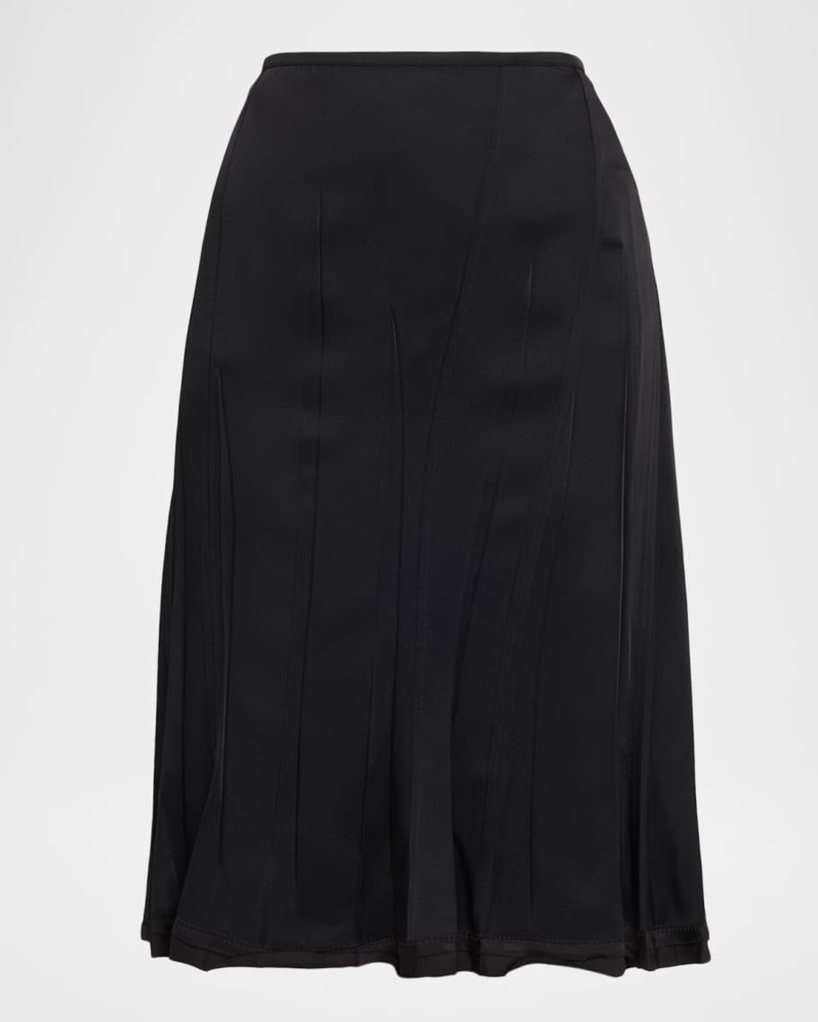 スカート JIL SANDER VISCOSE SKIRT Jil Sander Fluid Raw-Edge Trimmed Skirt | Neiman Marcus