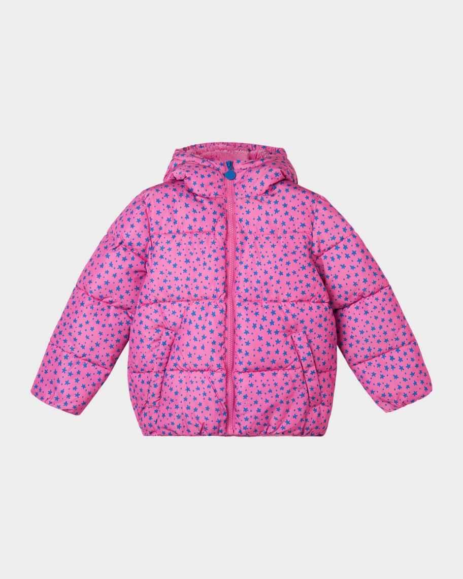 Stella McCartney Kids Girl's Ditsy Stars Puffer Jacket, Size 4-8