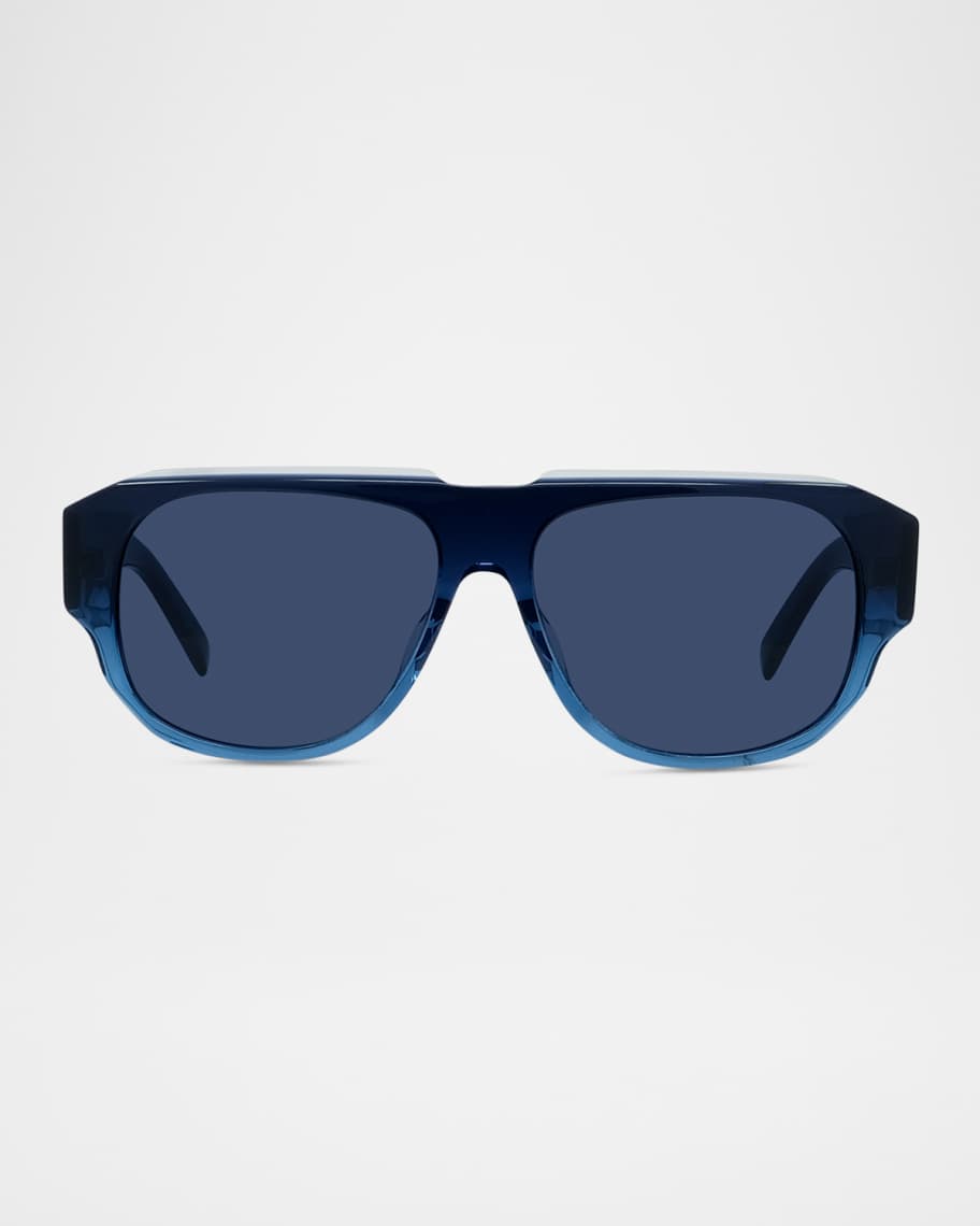 Givenchy Men's GV40115UM GV Day Acetate Square Sunglasses | Neiman