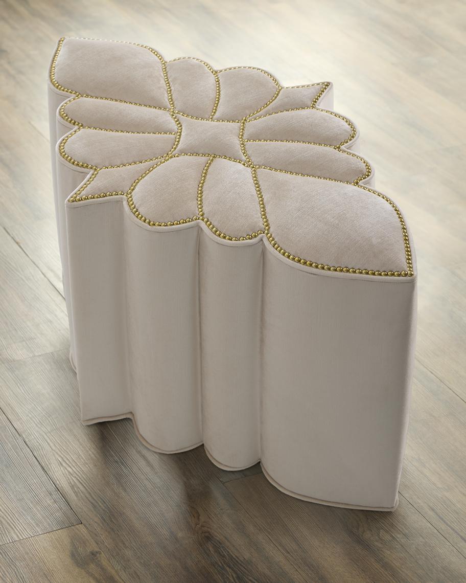 Haute House Elizabeth Snow Ottoman | Neiman Marcus