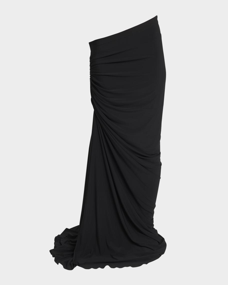AlAiA 黒 フレアスカート 横ファスナー　丈51cm幅33cm nm_5024096_100106_m