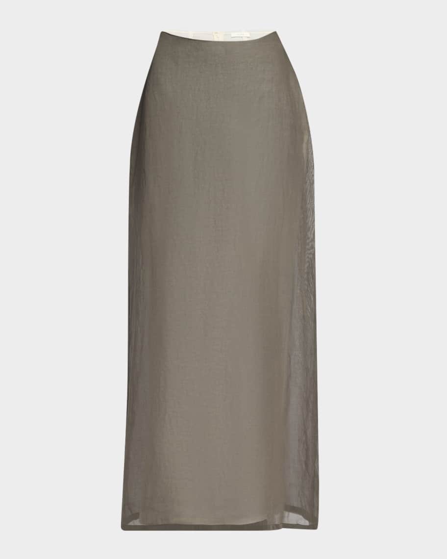 THE ROW Zaira Layered Maxi Skirt | Neiman Marcus