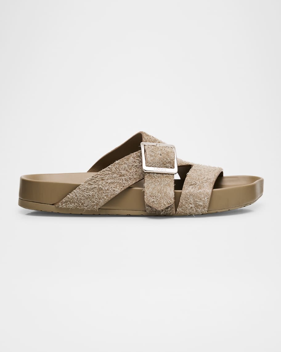 サンダル・ミュール LOEWE EASE BRUSHED SUEDE THONG SANDALS Ease brushed-suede sandals LOEWE pour femme | NET-A-PORTER