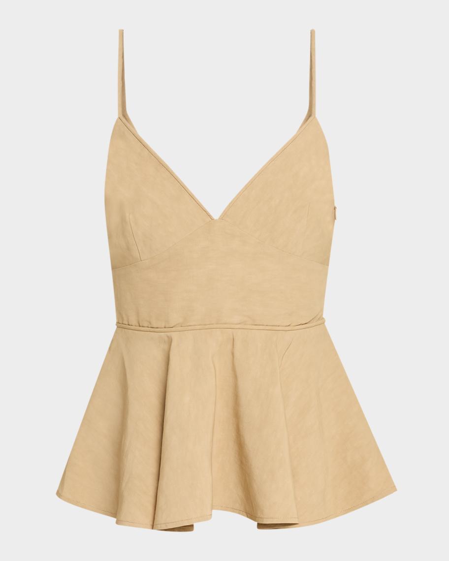 Co Basque Peplum Top | Neiman Marcus