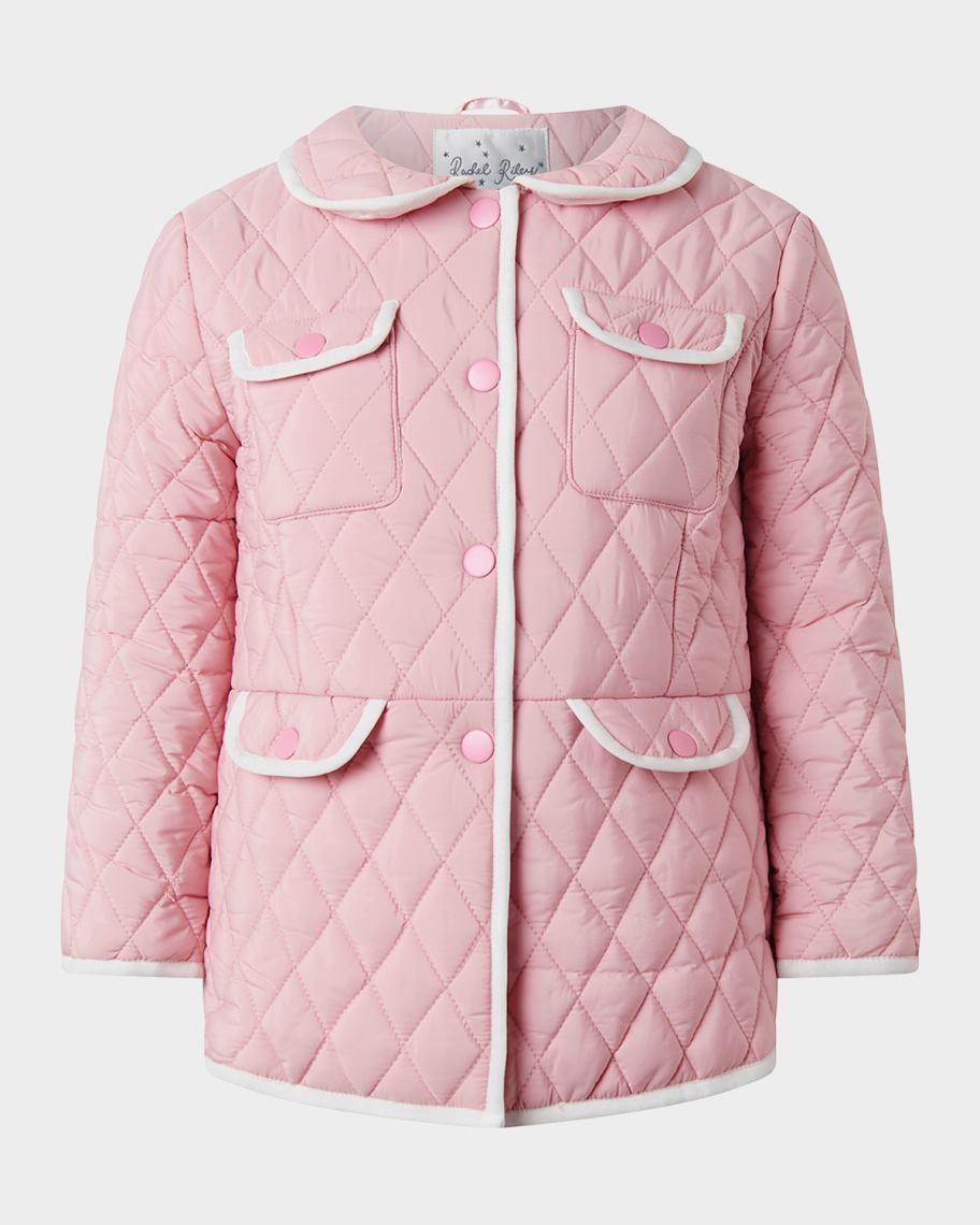 Rachel Riley Girl's Two-Tone Quilted Jacket, Size 2-10 | Neiman Marcus