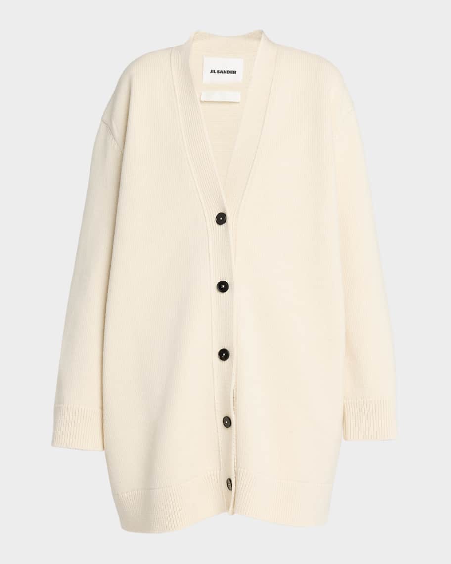 JILSANDER カーディガン Jil Sander Oversized V-Neck Cardigan | Neiman Marcus