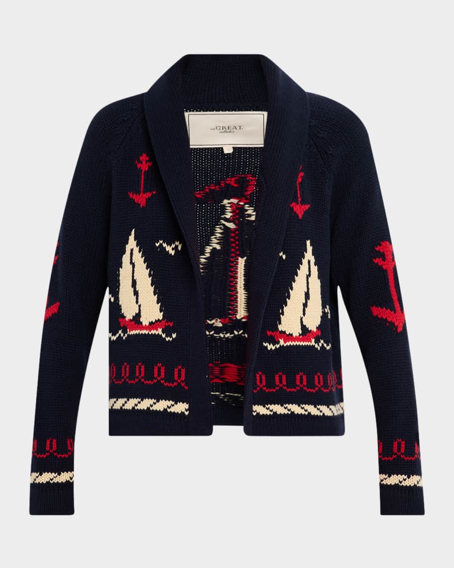 The Great. Women's The Sailboat Lodge Cardigan Knit The