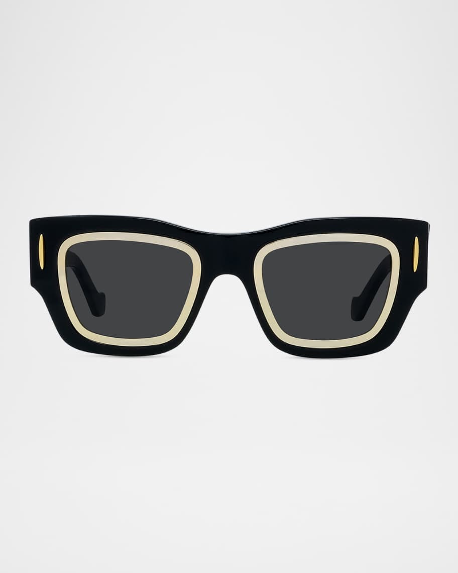 Loewe Signature Square Acetate Sunglasses | Neiman Marcus