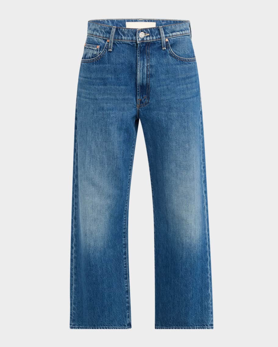 MOTHER The Dodger Ankle Jeans with Embroidered Pockets