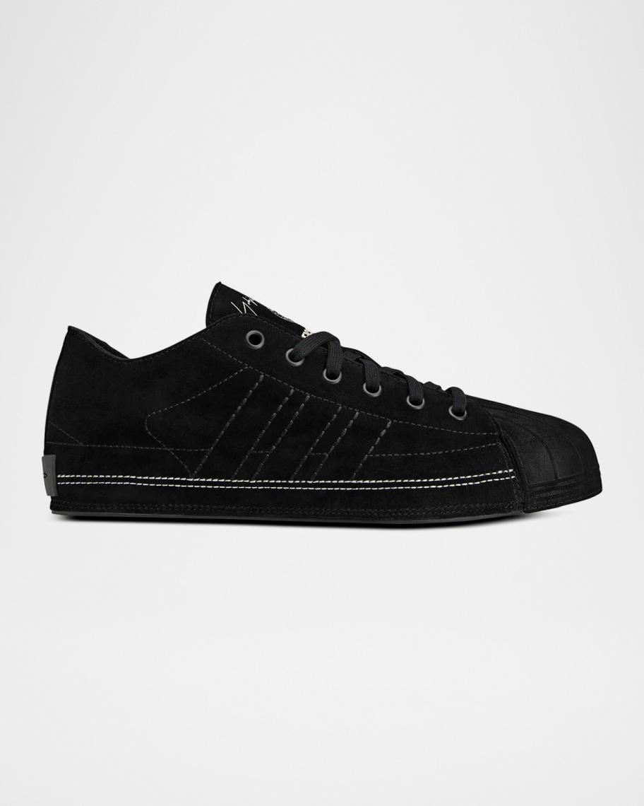 定価5.4万 NEIGHBORHOOD × Y-3 Nizzastar Lo 黒 Y-3 x Neighborhood Men's Nizzastar Lo Suede Low-Top Sneakers