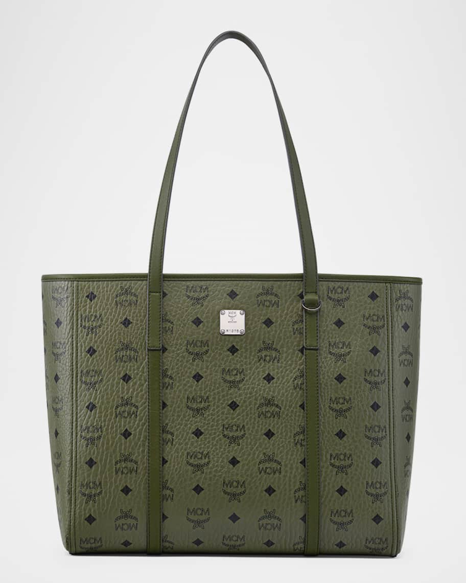 Toni Medium Visetos Shopper Tote Bag