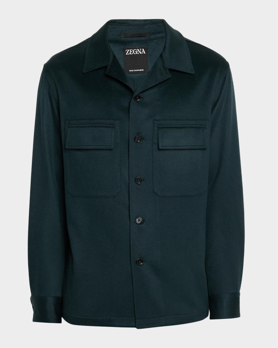 ZEGNA Men's Oasi Cashmere Overshirt | Neiman Marcus
